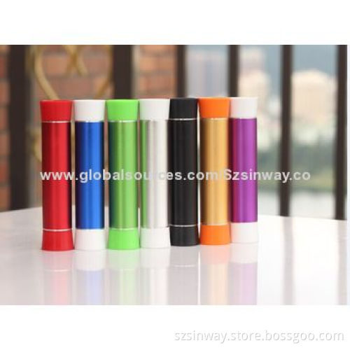 Metal Phone Power Banks/Chargers with Logos and 18650 A Grade Battery, 5V DC/1A InputNew